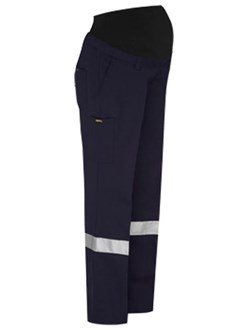 WOMENS BISLEY TAPED MATERNITY DRILL WORK PANTS