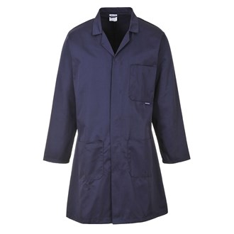 WORK COAT - Versatile, and Vented for Comfort, Navy or White