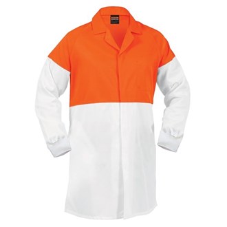 LIGHTWEIGHT DUSTCOAT , FOOD INDUSTRY - Polycotton 190 gsm