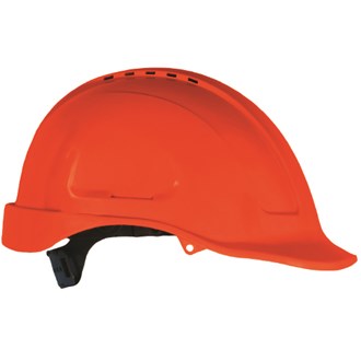 MID PEAK VENTED HARD HAT - Slip Lock Adjust, Strong Harness, Large Sweatband