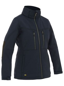 FLEX SOFTSHELL WOMENS JACKET -  Showerproof, Fleece Lining, Zip Off Hood