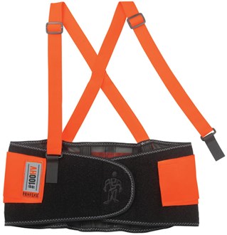 HI VIS BACK SUPPORT - With Shoulder Straps