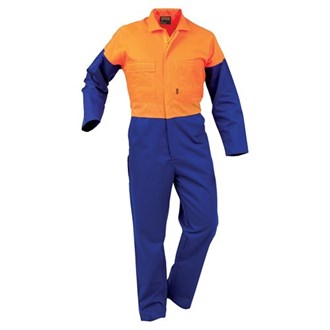 WORKZONE HI VIS OVERALLS - DAY ONLY POLYCOTTON