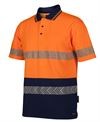 HI VIS JBS SHORT SLEEVE SEGMENTED TAPE POLO SHIRT