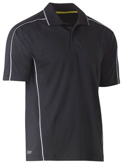 Cool Mesh Polo with Reflective Piping
