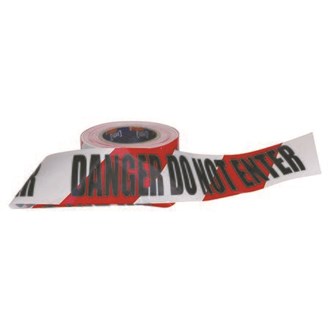 Barricade Tape - 100M X 75mm Danger Do Not Enter Print