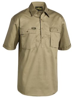 BIS COTTON DRILL SHIRT , Closed Front, Pre Shrunk Cotton, Mid Weight