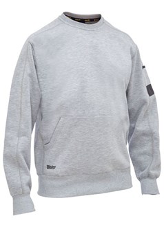 WORKER CREW NECK SWEATSHIRT - With Front & Sleeve Pockets